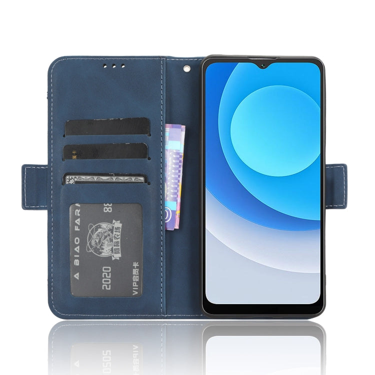 For Blackview A53 / A53 Pro Skin Feel Calf Texture Card Slots Leather Phone Case(Blue) - More Brand by PMC TechLife | Online Shopping South Africa | PMC TechLife