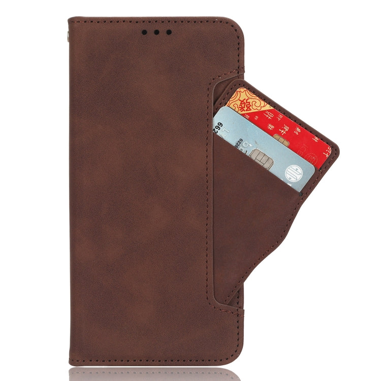 For Blackview A200 Pro Skin Feel Calf Texture Card Slots Leather Phone Case(Brown) - More Brand by PMC TechLife | Online Shopping South Africa | PMC TechLife