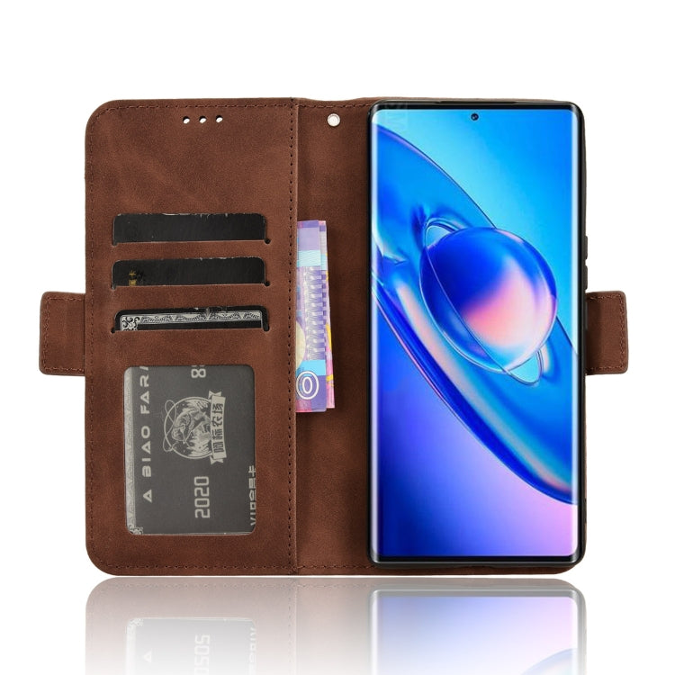 For Blackview A200 Pro Skin Feel Calf Texture Card Slots Leather Phone Case(Brown) - More Brand by PMC TechLife | Online Shopping South Africa | PMC TechLife