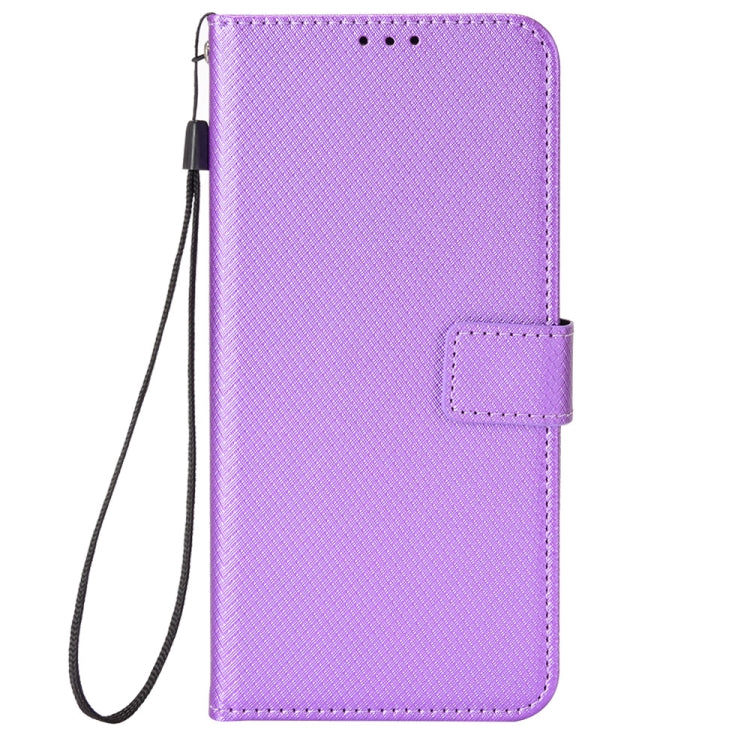 For Blackview Oscal C70 Diamond Texture Leather Phone Case(Purple) - More Brand by PMC TechLife | Online Shopping South Africa | PMC TechLife