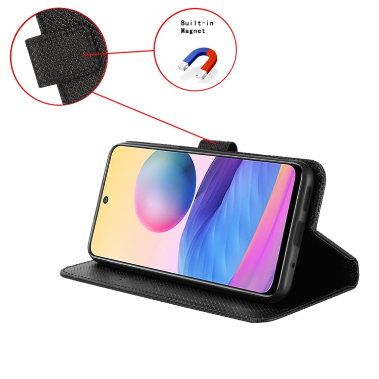 For Blackview A96 Diamond Texture Leather Phone Case(Black) - More Brand by PMC TechLife | Online Shopping South Africa | PMC TechLife