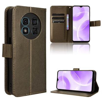 For Ulefone Note 15 Diamond Texture Leather Phone Case(Brown) - Ulefone Cases by PMC Jewellery | Online Shopping South Africa | PMC Jewellery | Buy Now Pay Later Mobicred