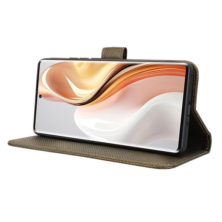 For Ulefone Note 17 Pro Diamond Texture Leather Phone Case(Brown) - free shipping - PMC Jewellery - Order now!