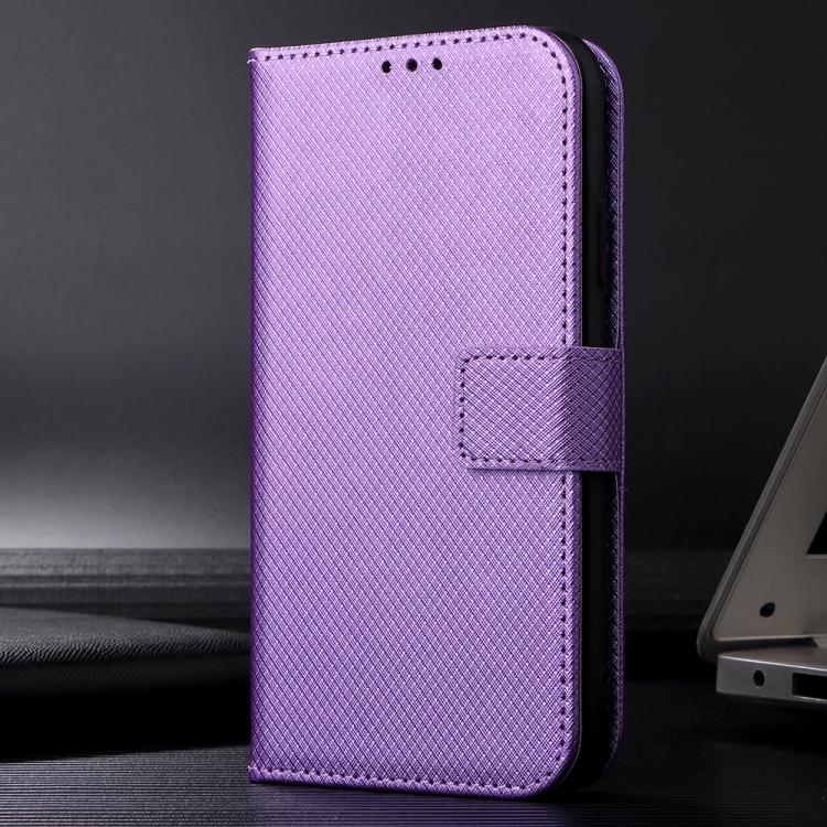 For Ulefone Note 20 Pro Diamond Texture Leather Phone Case(Purple) - Ulefone Cases by PMC TechLife | Online Shopping South Africa | PMC TechLife | Buy Now Pay Later Mobicred