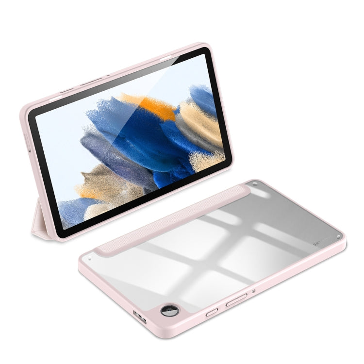 For Samsung Galaxy Tab A9 DUX DUCIS TOBY Series Antiskid Leather Tablet Case with Sleep / Wake-up Function(Pink) - Galaxy Tab A9 by DUX DUCIS | Online Shopping South Africa | PMC Jewellery | Buy Now Pay Later Mobicred