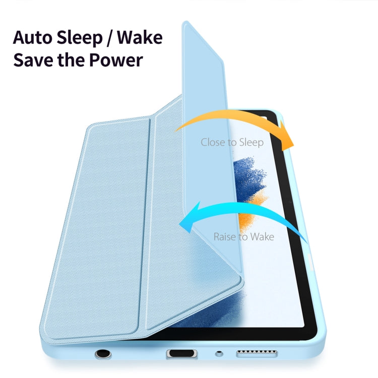 For Samsung Galaxy Tab A9 DUX DUCIS TOBY Series Antiskid Leather Tablet Case with Sleep / Wake-up Function(Blue) - Galaxy Tab A9 by DUX DUCIS | Online Shopping South Africa | PMC Jewellery | Buy Now Pay Later Mobicred