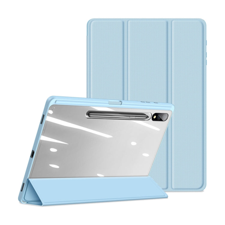 For Samsung Galaxy Tab S10+ DUX DUCIS TOBY Series Antiskid Leather Tablet Case with Sleep / Wake-up Function(Blue) - free shipping - PMC Jewellery - Order now!