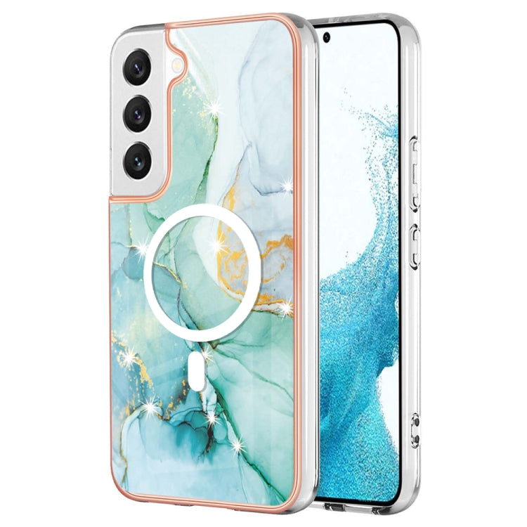 For Samsung Galaxy S23+ 5G Marble Pattern Dual-side IMD Magsafe TPU Phone Case(Green 003) - Galaxy S23+ 5G Cases by PMC Jewellery | Online Shopping South Africa | PMC Jewellery