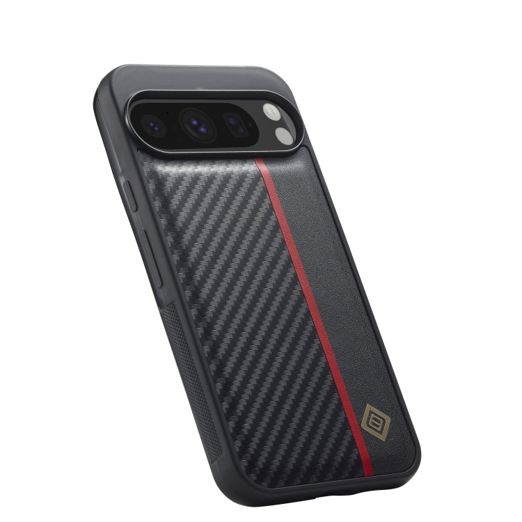 For Google Pixel 9 / 9 Pro LC.IMEEKE 3 in 1 Carbon Fiber Texture Shockproof Phone Case(Black) - Google Cases by LC.IMEEKE | Online Shopping South Africa | PMC Jewellery | Buy Now Pay Later Mobicred