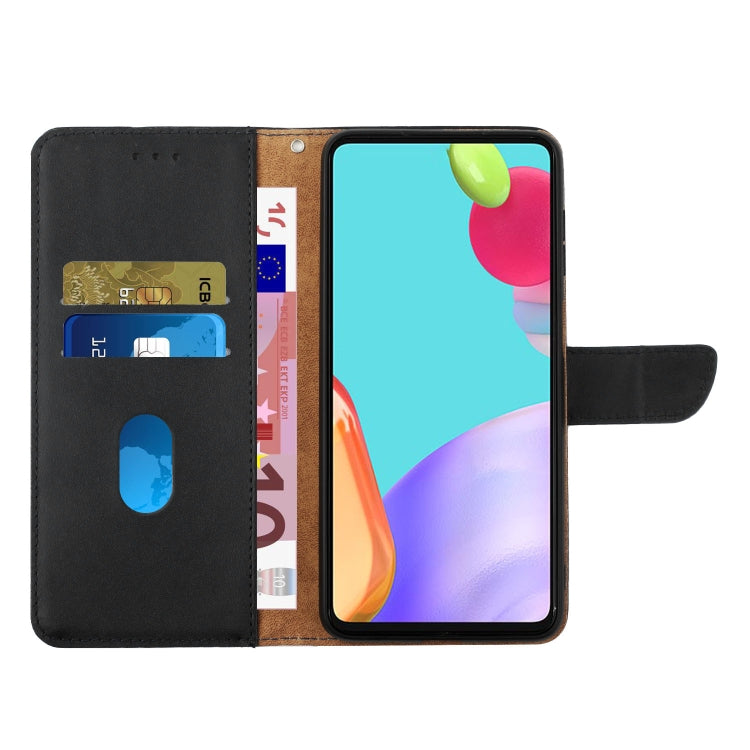 For Google Pixel 9 Pro HT02 Genuine Leather Fingerprint-proof Flip Phone Case(Black) - Google Cases by PMC Jewellery | Online Shopping South Africa | PMC Jewellery | Buy Now Pay Later Mobicred