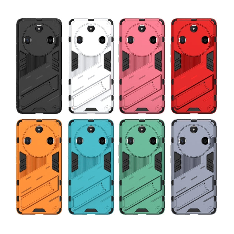 For Honor X50 5G Global / X9B Punk Armor 2 in 1 PC + TPU Phone Case with Holder(White) - Honor Cases by PMC TechLife | Online Shopping South Africa | PMC TechLife | Buy Now Pay Later Mobicred