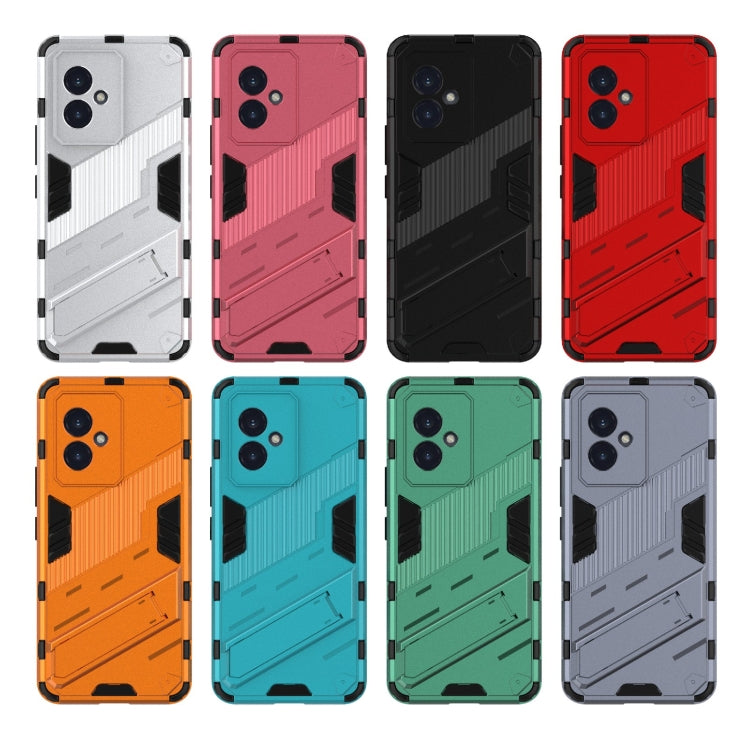 For Honor 100 5G Punk Armor 2 in 1 PC + TPU Phone Case with Holder(Black) - Honor Cases by PMC TechLife | Online Shopping South Africa | PMC TechLife | Buy Now Pay Later Mobicred