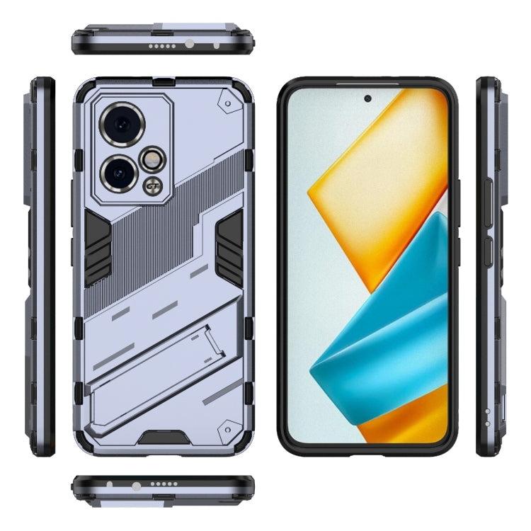 For Honor 90 GT 5G Punk Armor 2 in 1 PC + TPU Phone Case with Holder(Grey) - Honor Cases by PMC TechLife | Online Shopping South Africa | PMC TechLife | Buy Now Pay Later Mobicred