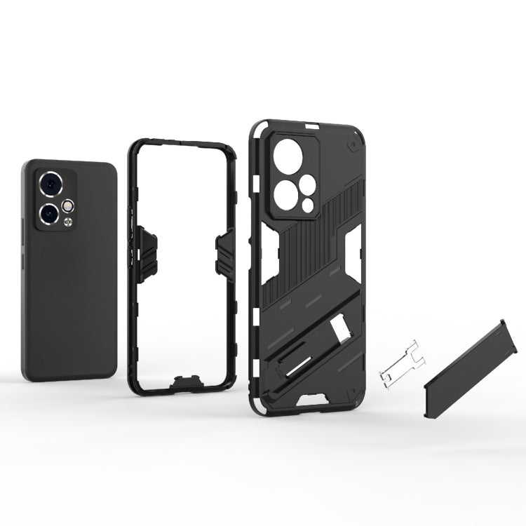 For Honor 90 GT 5G Punk Armor 2 in 1 PC + TPU Phone Case with Holder(White) - Honor Cases by PMC TechLife | Online Shopping South Africa | PMC TechLife | Buy Now Pay Later Mobicred