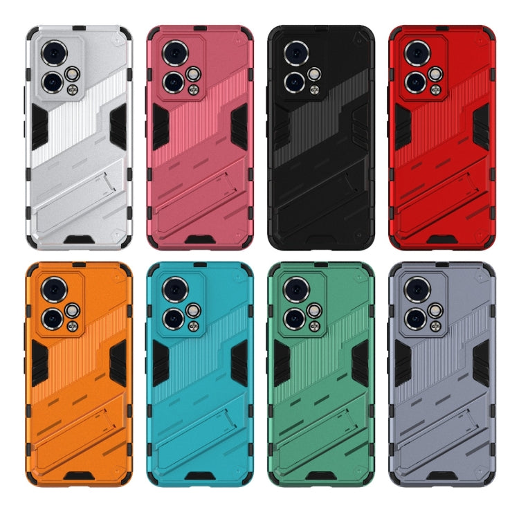 For Honor 90 GT 5G Punk Armor 2 in 1 PC + TPU Phone Case with Holder(Blue) - Honor Cases by PMC TechLife | Online Shopping South Africa | PMC TechLife | Buy Now Pay Later Mobicred