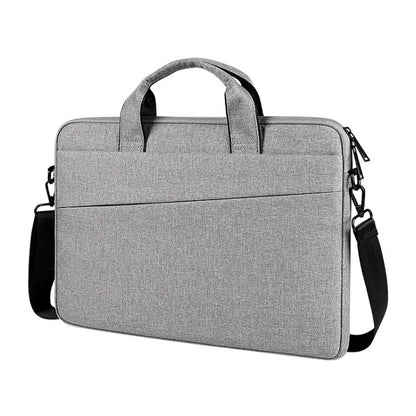 For 13.3 inch ST01S Waterproof Oxford Laptop Diagonal Shoulder Handbag(Light Grey) - 13.3 inch by PMC Jewellery | Online Shopping South Africa | PMC Jewellery | Buy Now Pay Later Mobicred