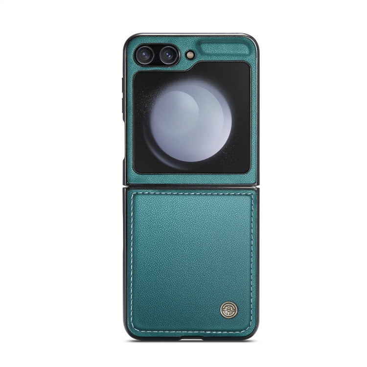 For Samsung Galaxy Z Flip5 CaseMe 023 Butterfly Buckle Litchi Texture RFID Anti-theft Leather Phone Case(Pearly Blue) - Galaxy Z Flip5 Cases by CaseMe | Online Shopping South Africa | PMC Jewellery | Buy Now Pay Later Mobicred