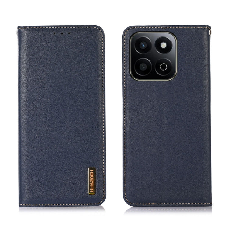 For Honor Play 60 Plus / 200 Smart KHAZNEH Nappa Top Layer Cowhide Leather Phone Case(Blue) - Honor Cases by PMC TechLife | Online Shopping South Africa | PMC TechLife | Buy Now Pay Later Mobicred