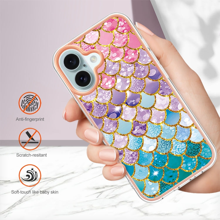 For iPhone 16 Electroplating Pattern IMD TPU Shockproof Case(Colorful Scales) - iPhone 16 Cases by PMC TechLife | Online Shopping South Africa | PMC TechLife | Buy Now Pay Later Mobicred