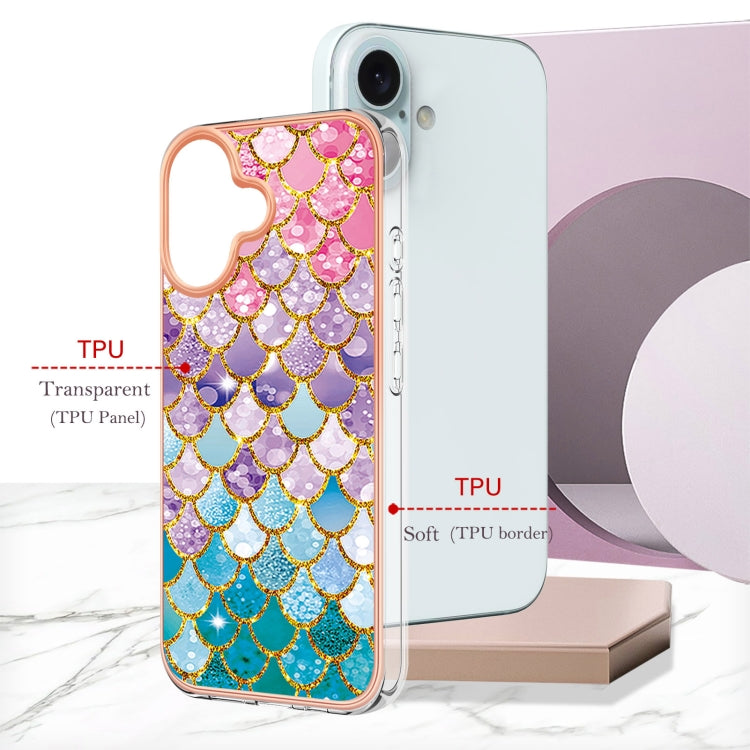 For iPhone 16 Electroplating Pattern IMD TPU Shockproof Case(Colorful Scales) - iPhone 16 Cases by PMC TechLife | Online Shopping South Africa | PMC TechLife | Buy Now Pay Later Mobicred