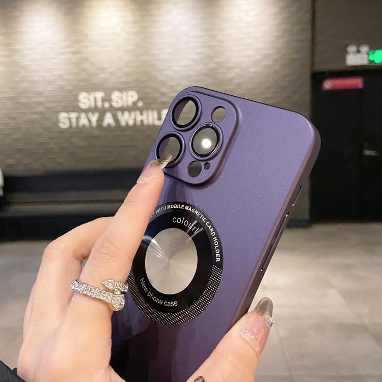 For iPhone 14 Electroplating Oil Injection Magsafe Magnetic PC Phone Case(Orange) - iPhone 14 Cases by PMC TechLife | Online Shopping South Africa | PMC TechLife