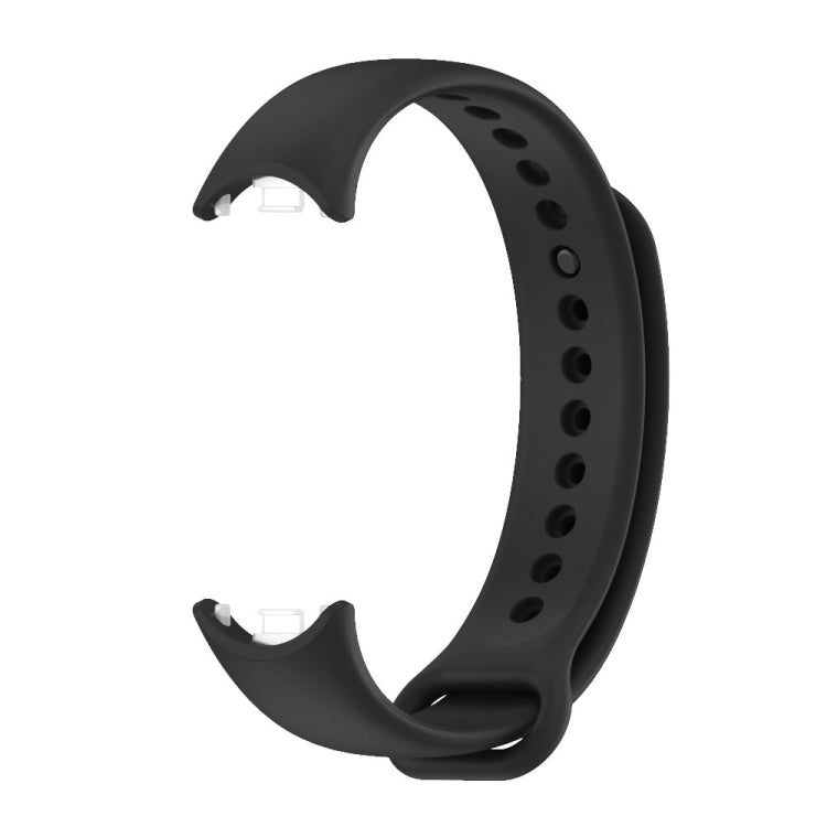 For Xiaomi Mi Band 8 / 9 Mijobs Solid Color Silicone Watch Band(Black) - Watch Bands by MIJOBS | Online Shopping South Africa | PMC TechLife | Buy Now Pay Later Mobicred