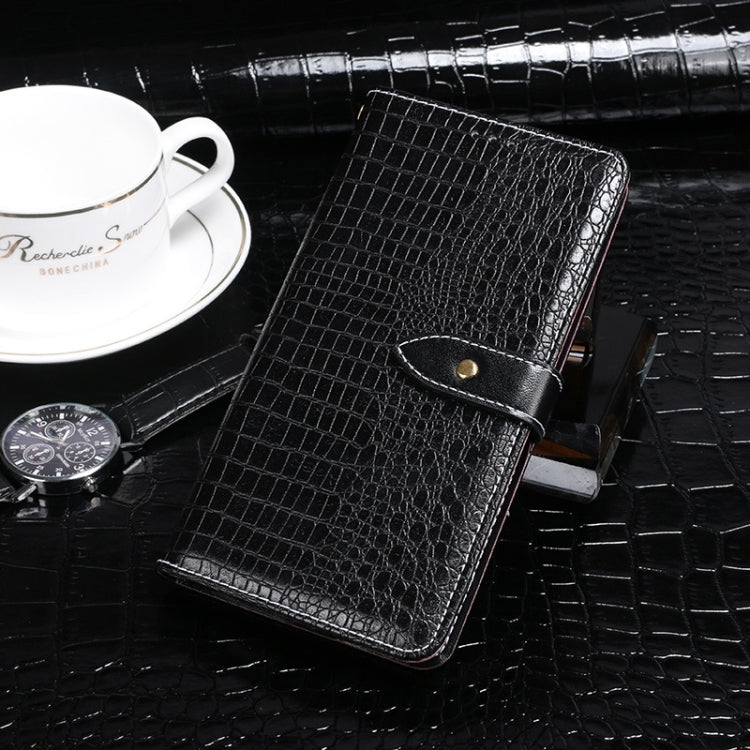 For vivo X100 idewei Crocodile Texture Leather Phone Case(Black) - X100 Cases by idewei | Online Shopping South Africa | PMC Jewellery | Buy Now Pay Later Mobicred