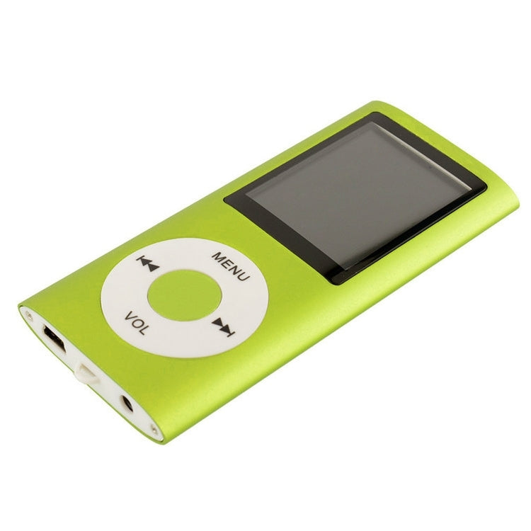 1.8 inch TFT Screen Metal MP4 Player With Earphone+Cable(Green) - MP4 Player by PMC Jewellery | Online Shopping South Africa | PMC Jewellery | Buy Now Pay Later Mobicred