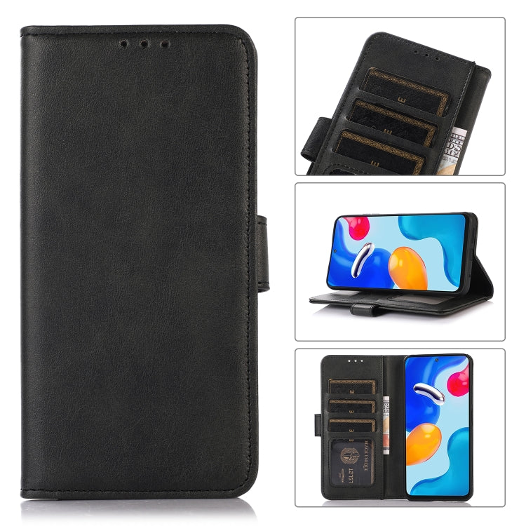 For OPPO Reno11 5G Global Cow Texture Flip Leather Phone Case(Black) - Reno11 Cases by PMC Jewellery | Online Shopping South Africa | PMC Jewellery | Buy Now Pay Later Mobicred