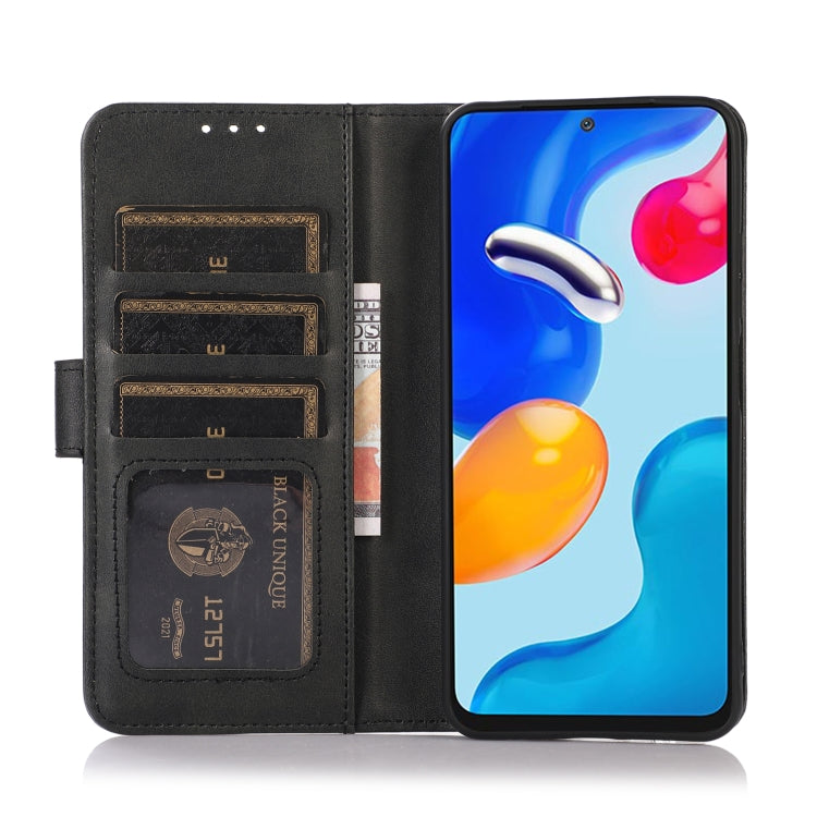 For OPPO Reno11 5G Global Cow Texture Flip Leather Phone Case(Black) - Reno11 Cases by PMC TechLife | Online Shopping South Africa | PMC TechLife | Buy Now Pay Later Mobicred