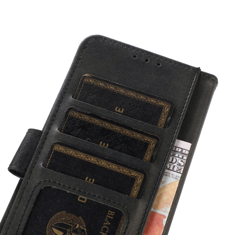 For OPPO Reno11 5G Global Cow Texture Flip Leather Phone Case(Black) - Reno11 Cases by PMC TechLife | Online Shopping South Africa | PMC TechLife | Buy Now Pay Later Mobicred