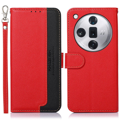 For OPPO Find X7 Pro / Find X7 Ultra KHAZNEH Litchi Texture Leather RFID Phone Case(Red) - Find X7 Ultra Cases by PMC Jewellery | Online Shopping South Africa | PMC Jewellery | Buy Now Pay Later Mobicred