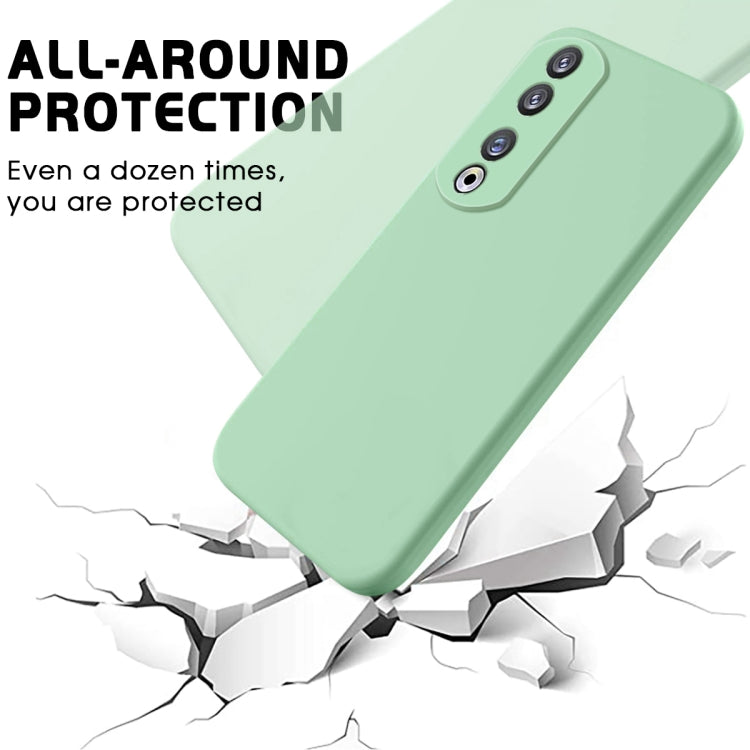For Honor 90 Pro Pure Color Liquid Silicone Shockproof Phone Case(Green) - Honor Cases by PMC TechLife | Online Shopping South Africa | PMC TechLife | Buy Now Pay Later Mobicred