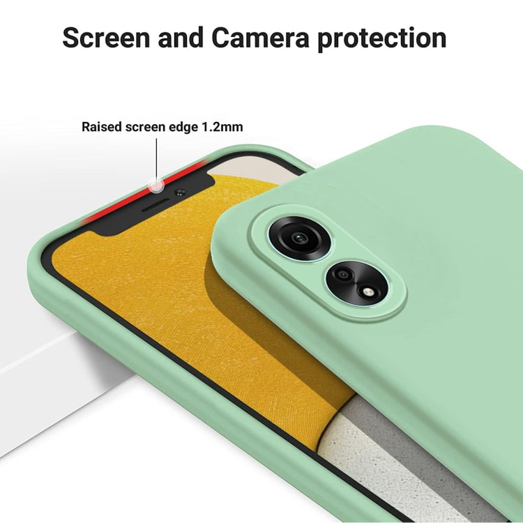 For Honor X5 Plus Solid Color Liquid Silicone Dropproof Full Coverage Phone Case(Green) - Honor Cases by PMC TechLife | Online Shopping South Africa | PMC TechLife | Buy Now Pay Later Mobicred