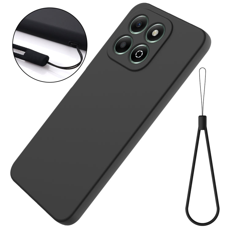 For Honor X6b 4G Solid Color Liquid Silicone Dropproof Full Coverage Phone Case(Black) - free shipping - PMC TechLife - Order now!