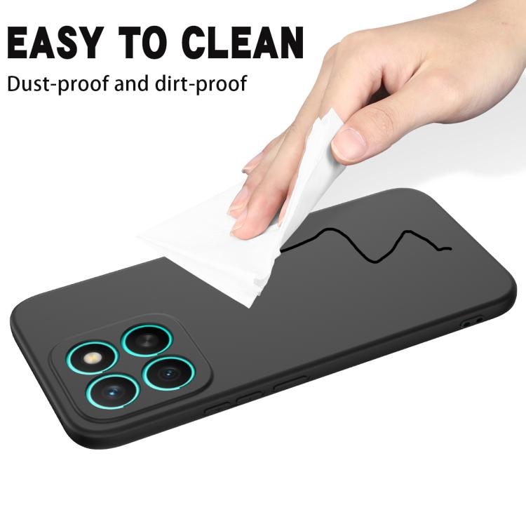 For Honor X8c 4G Solid Color Liquid Silicone Dropproof Full Coverage Phone Case(Black) - free shipping - PMC TechLife - Order now!