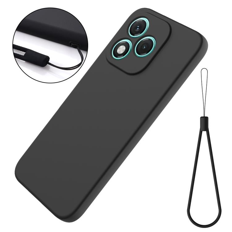 For Honor 400 Lite Global Solid Color Liquid Silicone Dropproof Full Coverage Phone Case(Black) - free shipping - PMC TechLife - Order now!