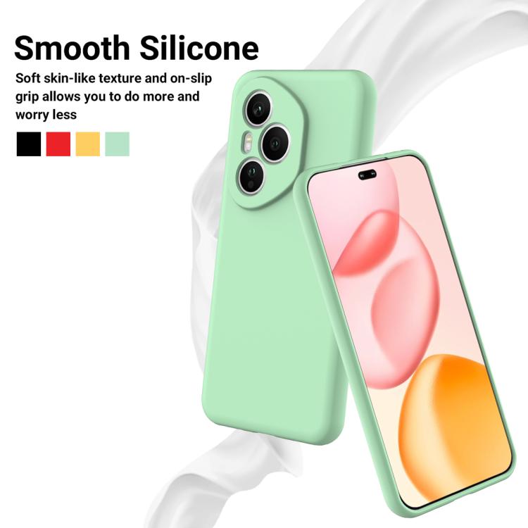 For Honor 400 Pro Global 160.8mm Solid Color Liquid Silicone Dropproof Full Coverage Phone Case(Green) - free shipping - PMC TechLife - Order now!