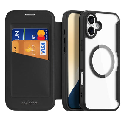 For iPhone 16 Plus DUX DUCIS Skin X Pro Series Magsafe PC + TPU Phone Leather Case(Black) - iPhone 16 Plus Cases by DUX DUCIS | Online Shopping South Africa | PMC Jewellery | Buy Now Pay Later Mobicred