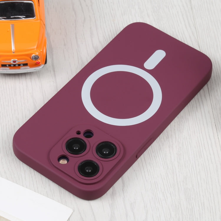 For iPhone 16 Liquid Silicone Magsafe Phone Case(Wine Red) - iPhone 16 Cases by PMC Jewellery | Online Shopping South Africa | PMC Jewellery | Buy Now Pay Later Mobicred