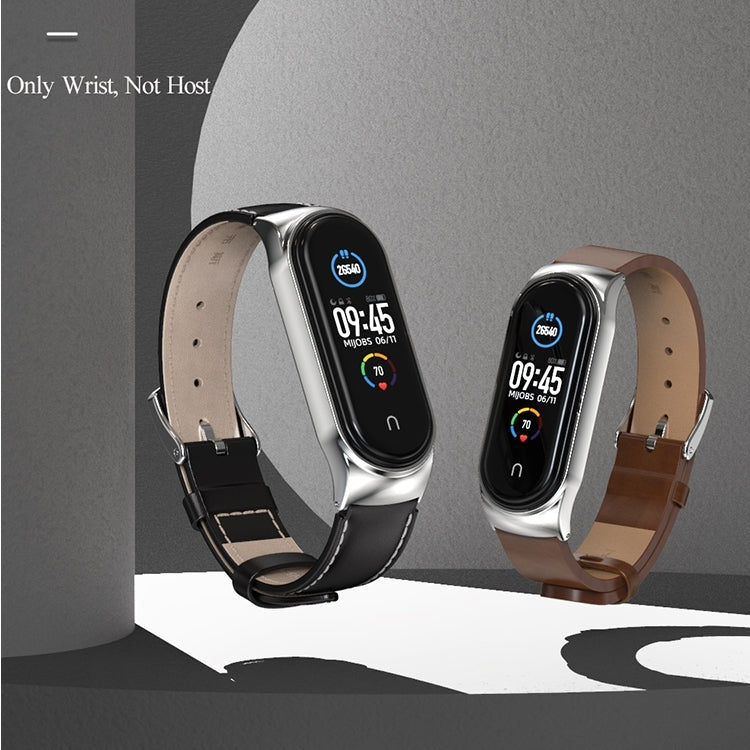 For Xiaomi Mi Band 8 Mijobs CS Case Microfiber PU Leather Watch Band(Red Rose Gold) - free shipping - PMc TechLife - Order now!
