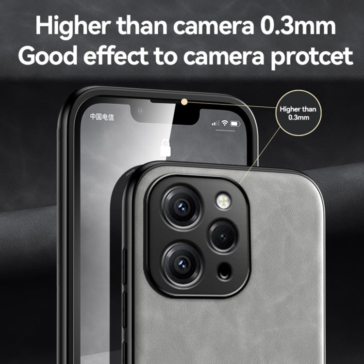 For Xiaomi Redmi 13C Skin Feel Magnetic Leather Back Phone Case(Light Grey) - 13C Cases by PMC TechLife | Online Shopping South Africa | PMC TechLife | Buy Now Pay Later Mobicred