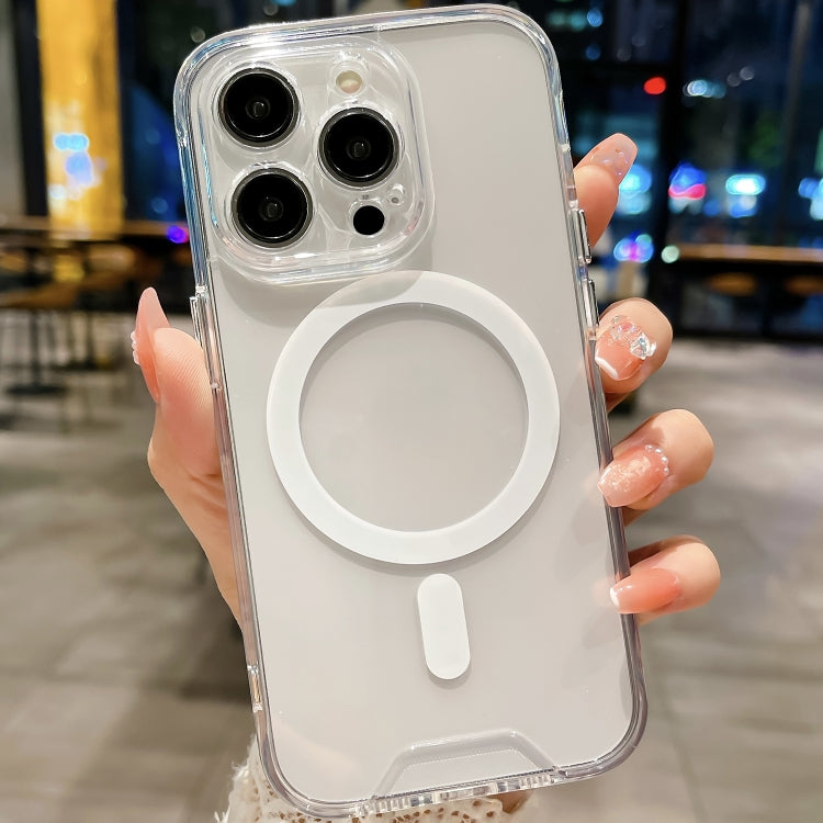 For iPhone 16 Pro Max Space MagSafe Acrylic Hybrid TPU Phone Case(Transparent) - iPhone 16 Pro Max Cases by PMC TechLife | Online Shopping South Africa | PMC TechLife | Buy Now Pay Later Mobicred