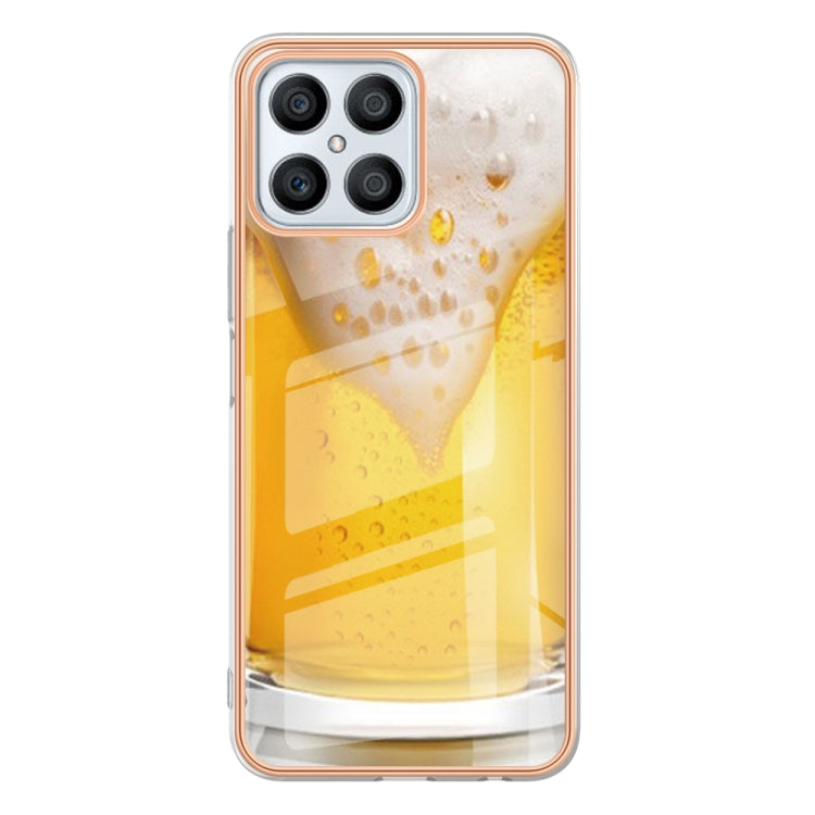 For Honor X8 4G Electroplating Marble Dual-side IMD Phone Case(Draft Beer) - free shipping - PMC TechLife - Order now!
