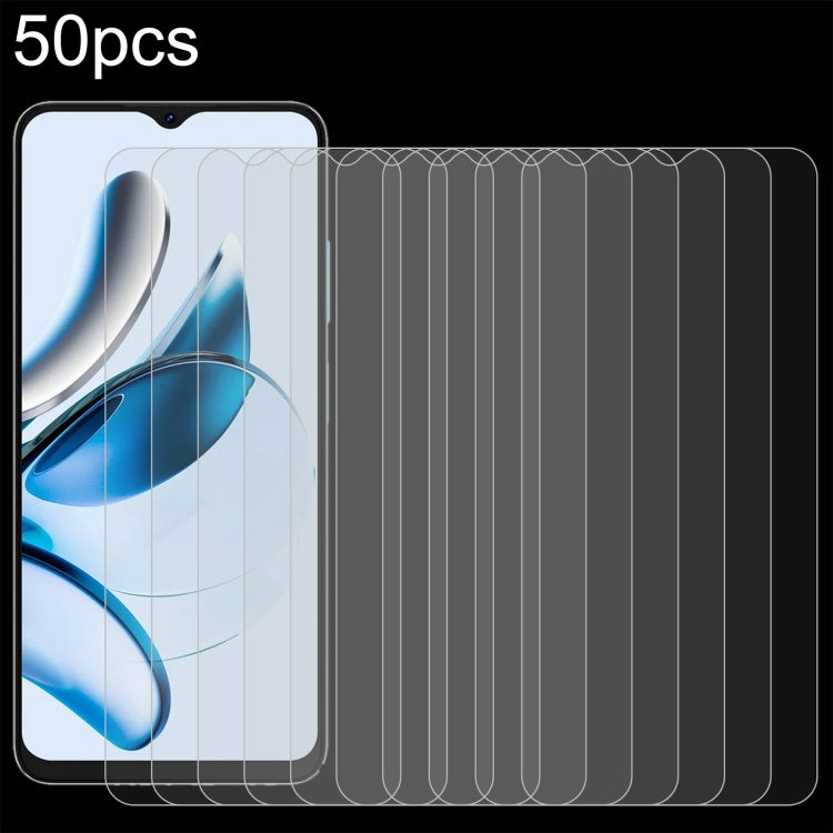 For Blackview Oscal Tiger 10 50pcs 0.26mm 9H 2.5D Tempered Glass Film - For Blackview by PMC Jewellery | Online Shopping South Africa | PMC Jewellery