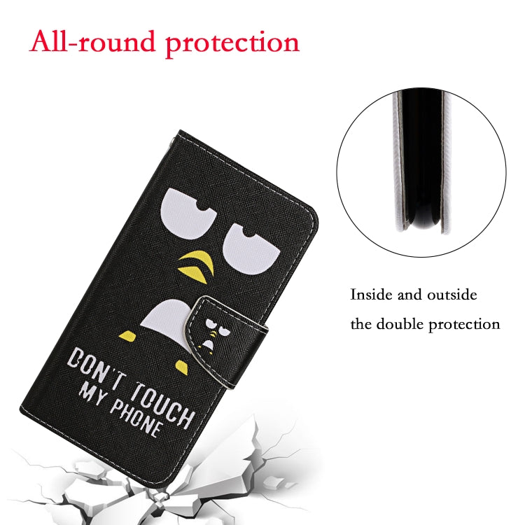 For iPhone 16 3D Colored Drawing Flip Leather Phone Case(Penguins) - iPhone 16 Cases by PMC TechLife | Online Shopping South Africa | PMC TechLife | Buy Now Pay Later Mobicred