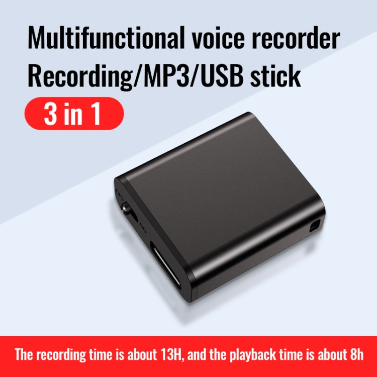 JNN Q8 Portable HD Noise Reduction Smart Voice Recorder, Memory:16GB - Recording Pen by JNN | Online Shopping South Africa | PMC Jewellery | Buy Now Pay Later Mobicred