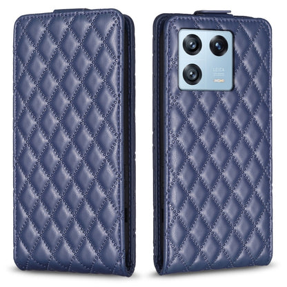 For Xiaomi 13 Pro Diamond Lattice Vertical Flip Leather Phone Case(Blue) - 13 Pro Cases by PMC Jewellery | Online Shopping South Africa | PMC Jewellery | Buy Now Pay Later Mobicred