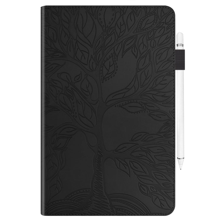 For Samsung Galaxy Tab S8 / S7 Life Tree Series Horizontal Flip Leather Tablet Case(Black) - Galaxy Tab S8 Cases by PMC Jewellery | Online Shopping South Africa | PMC Jewellery | Buy Now Pay Later Mobicred