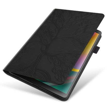 For Samsung Galaxy Tab S8 / S7 Life Tree Series Horizontal Flip Leather Tablet Case(Black) - Galaxy Tab S8 Cases by PMC Jewellery | Online Shopping South Africa | PMC Jewellery | Buy Now Pay Later Mobicred